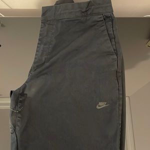 Nike Men's Cropped Pants Standard Fit Sneaker Length NWT Size 34 (Black)